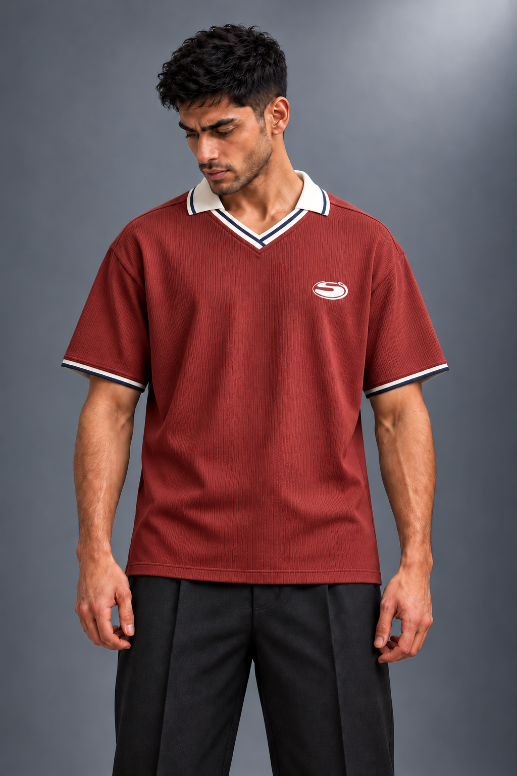 RUST SOCIETY knit polo